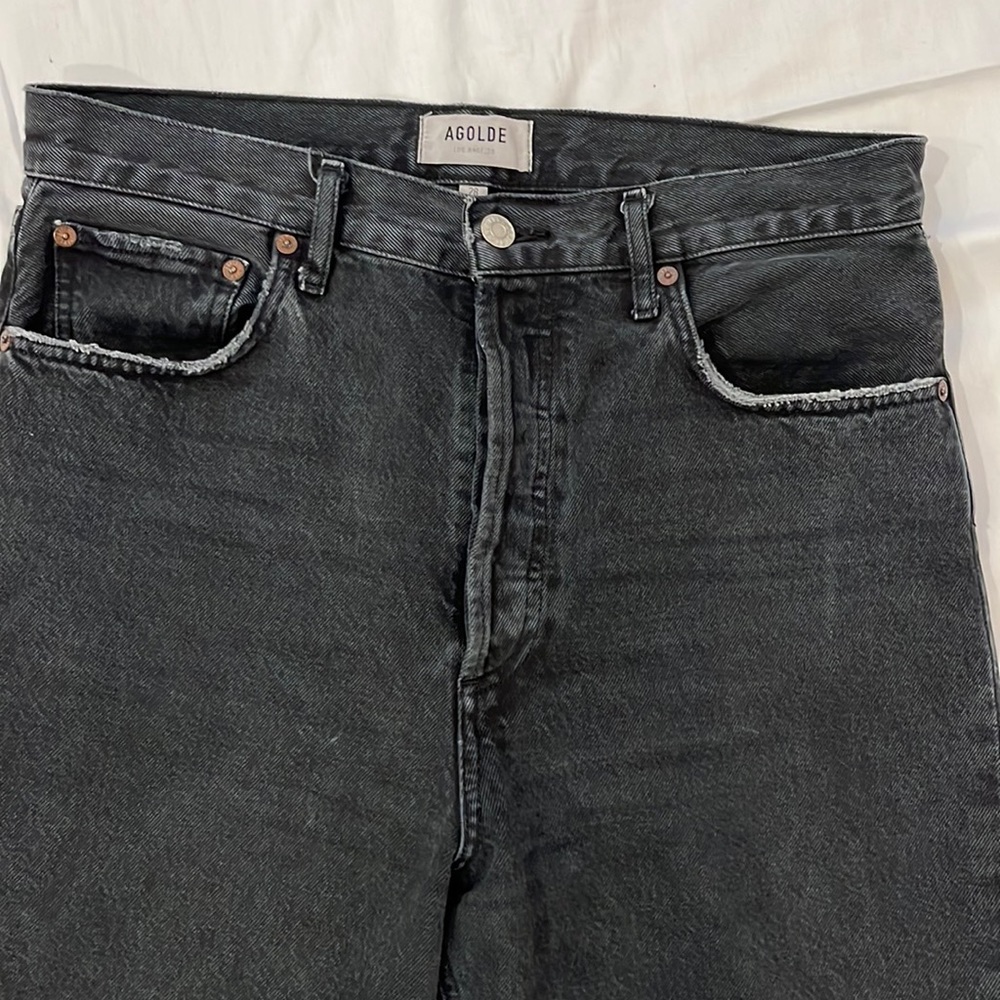 AGOLDE 90’s Pinch Waist Jeans in Black Tea